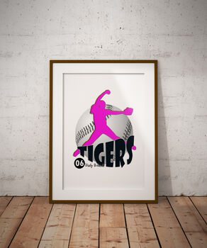 Softball Personalised Sport Poster, 2 of 5