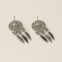 Gold Or Silver Dreamcatcher Dangle Stud Earrings, thumbnail 6 of 6