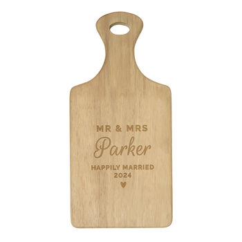 Personalised Wedding Wooden Paddle Board, 5 of 7