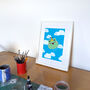'Stay Weird' Frog Print, thumbnail 3 of 4
