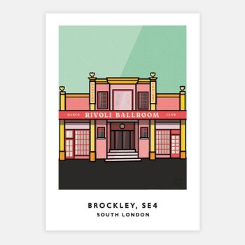 Brockley Colourful Illustration Print, 4 of 5