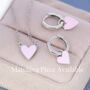 Pink Heart Pendant Necklace In Sterling Silver, thumbnail 7 of 11