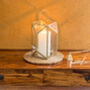 Geometric Glass Candle Holder Lantern, thumbnail 3 of 5