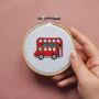 London Bus Mini Cross Stitch, thumbnail 1 of 4