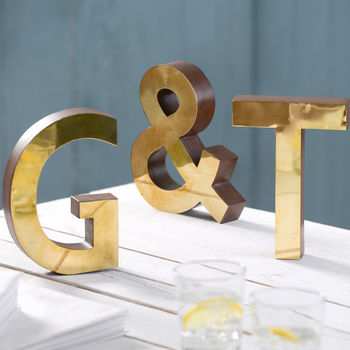 Brass Freestanding Letters, 2 of 5