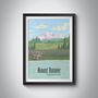 Mount Rainier National Park USA Travel Poster Art Print, thumbnail 1 of 8