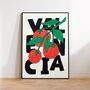 Valencia Orange Tree – Playful Fruit And Travel Inspired Poster, thumbnail 4 of 6
