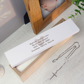 Personalised Free Text Certificate Holder Box, 8 of 9