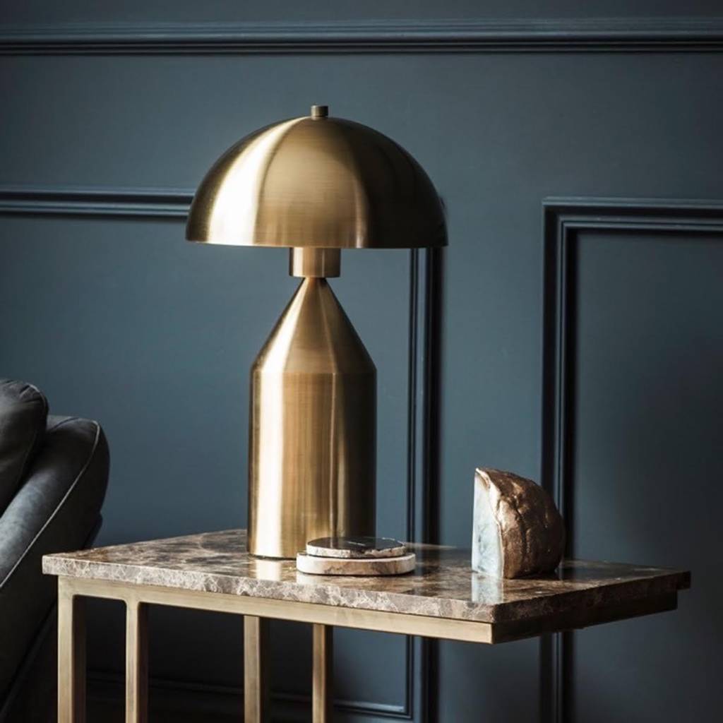 Gold Dome Lamp