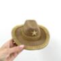 Brown And Gold Pet Cowboy Hat, thumbnail 3 of 7