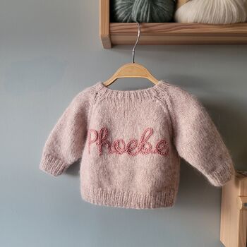 Personalised Alpaca Name Cardigan, 11 of 12