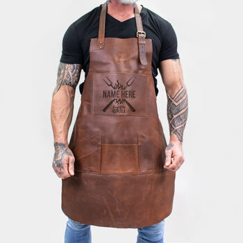 Personalized King Of The Grill Apron, 2 of 6