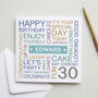 Personalised 30th Birthday Card, thumbnail 3 of 4