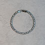 Figaro 5mm Men's Bracelet | Silver Stainless Steel / Rhodium Coating, thumbnail 8 of 8