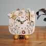 Small Mantel Clock With Bee And Meadow, thumbnail 7 of 11