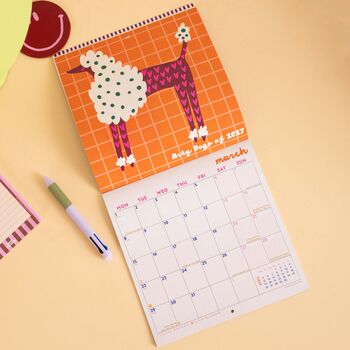 2027 Compact Wall Calendar | Arty Dogs, 3 of 8