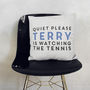 Personalised Quiet Please Cushion Gift For Dad Or Him, thumbnail 2 of 3