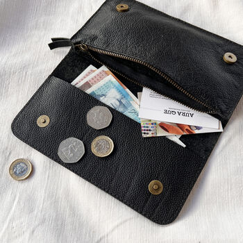 Fair Trade Handcrafted Leather Long Wallet, 3 of 11