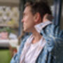 Men's Cotton Dressing Gown Reversible Kimono Style Robe, thumbnail 1 of 12