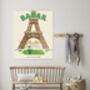 Babar The Elephant Paris Nursery Art Print, thumbnail 2 of 3