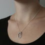 Scalloped Oval Necklace, thumbnail 2 of 7
