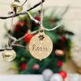 Personalised Dog Cat Paw Bauble Xmas Tree Decoration, thumbnail 4 of 9