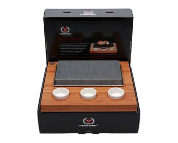 The Sizzling Hot Stone Starter Set Lava And Bamboo, 6 of 6