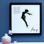 Personalised Watercolour Dance Portrait Framed Print, thumbnail 2 of 6