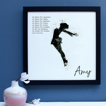 Personalised Watercolour Dance Portrait Framed Print, 2 of 6