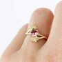 Cherry Blossom Pink Tourmaline And Diamonds Ring, thumbnail 6 of 12