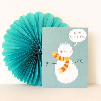 Mini Christmas Snowman Card, 5 of 5