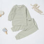 Organic Cotton Long Sleeve Pyjama Sets, thumbnail 3 of 7