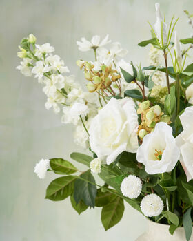 Jardin Blanc Luxury Silk Flower Bouquet, 3 of 7