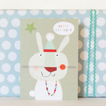 Happy Birthday Bunny Card, 3 of 5