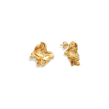 Candice Molten Nugget Stud Earrings, 2 of 4