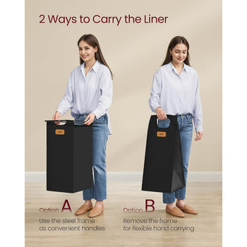 Laundry Sorter Cart With Wheels And Storage Shelf, 6 of 7