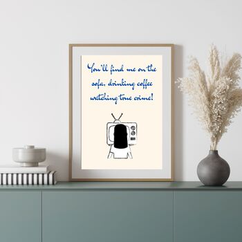 A4 Modern, Funny, Art Print, True Crime, 2 of 5