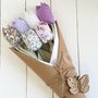 Cotton Tulips Flowers With Jug Vase Tag Options, thumbnail 4 of 7