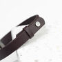 Personalised Men's Soho Tag Message Leather Bracelet, thumbnail 7 of 9