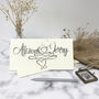 Personalised Entwined Names Wedding/Engagement Card, thumbnail 2 of 12