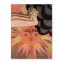 World Peace Vintage Sun Wall Art Print, thumbnail 3 of 4