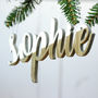 Personalised Metallic Christmas Tree Decoration, thumbnail 2 of 3