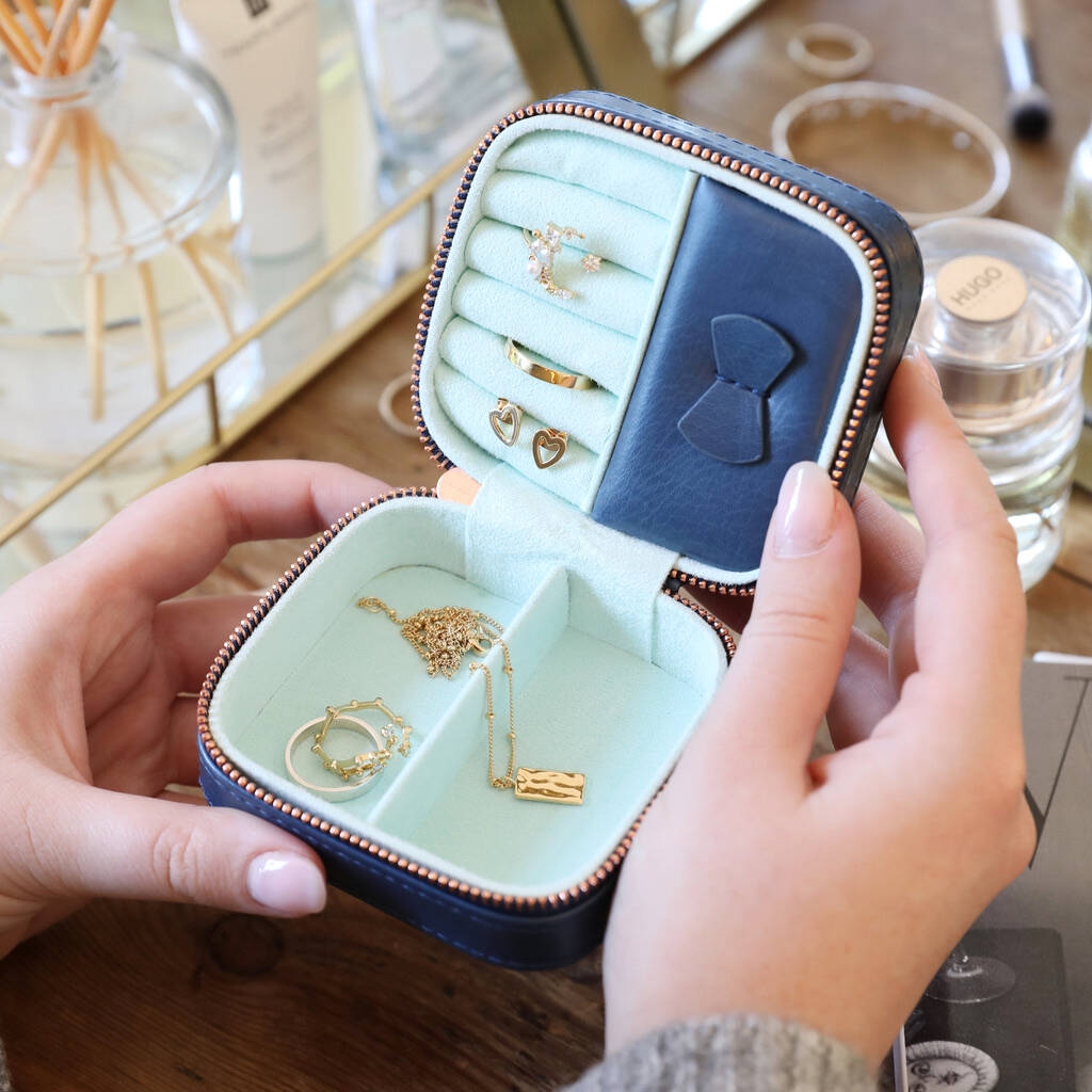 Personalised Starry Initials Square Jewellery Box By Lisa Angel