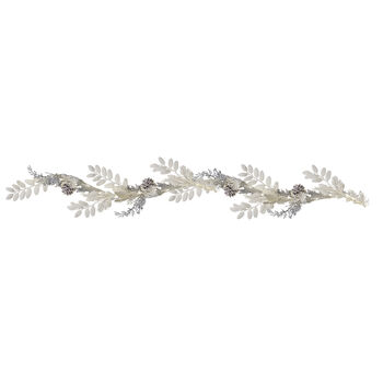White And Silver Berry Foliage Garland, 2 of 3