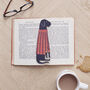 Black Labrador Dog Bookmark Personalised Option, thumbnail 5 of 11