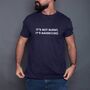 It's Not Burnt It's Barbecued Funny BBQ Slogan T Shirt, thumbnail 2 of 2