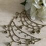 Antique Kundan Gold Plated Pearl Ear Chains/Kaan Chain, thumbnail 1 of 5