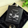 Personalised Golf Black Hip Flask, thumbnail 5 of 7