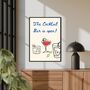 A4 Print, The Cocktail Bar Is Open, thumbnail 1 of 5