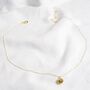 Delicate Tiny Gold Plated Daisy Pendant Necklace, thumbnail 4 of 4